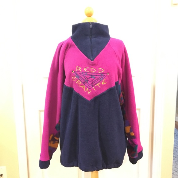 Vintage Redd Granite Tribal Aztec 1/4 Zip Pullover - Picture 9 of 9